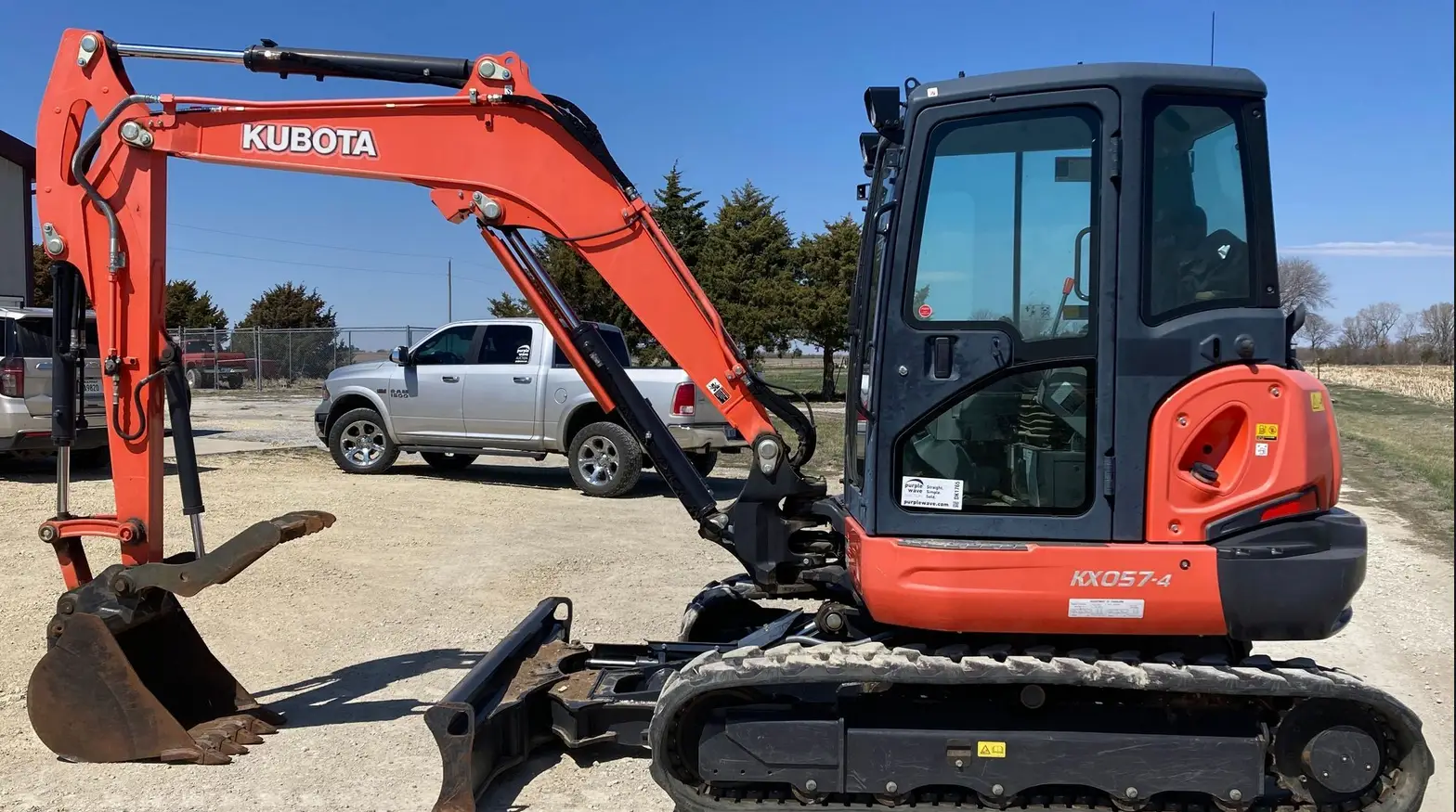 2016 Kubota KX057-4 mini excavator - Image 7