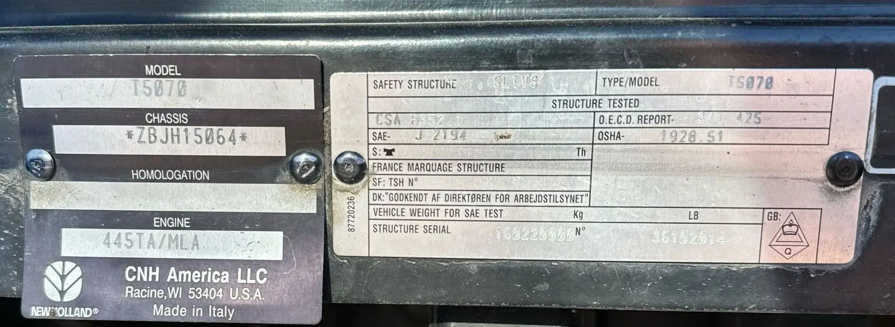 2012 New Holland T-5070 MFWD tractor - Image 53