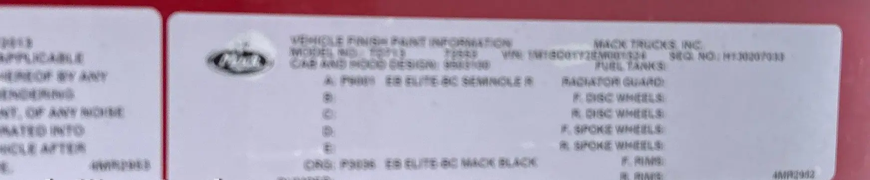 2014 Mack Titan TD713 semi truck - Image 104