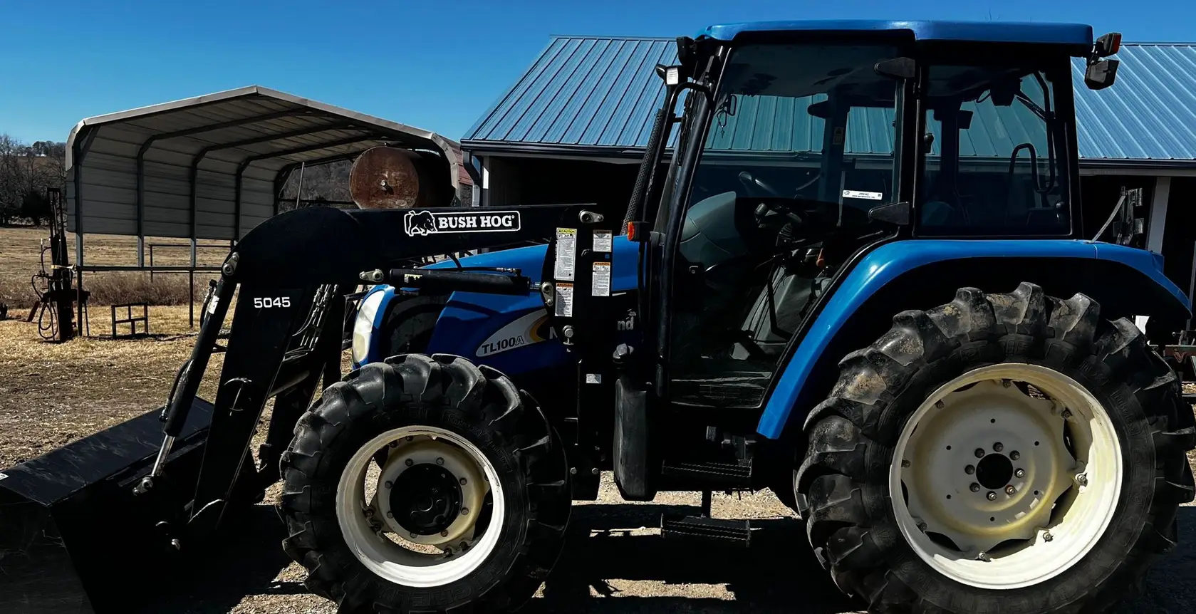 2007 New Holland TL100A MFWD Tractor For Sale | Low Hours | Live Auction