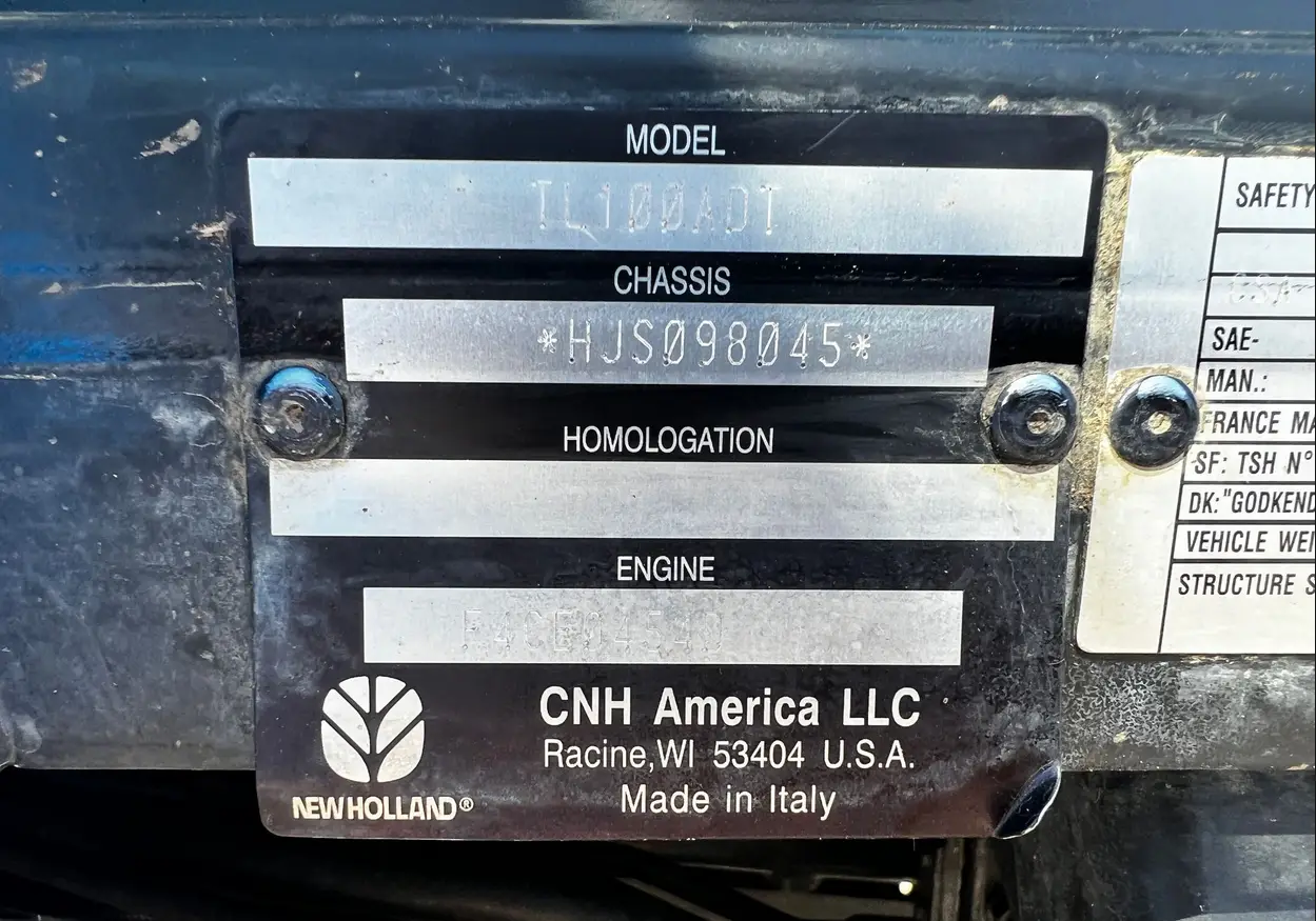 2007 New Holland TL100A MFWD Tractor For Sale | Low Hours | Live Auction