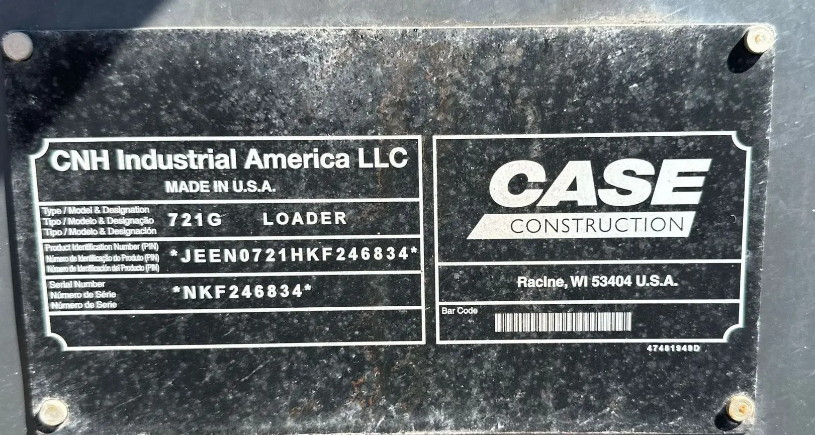2019 Case 721G wheel loader For Sale | Low Hours | Live Auction