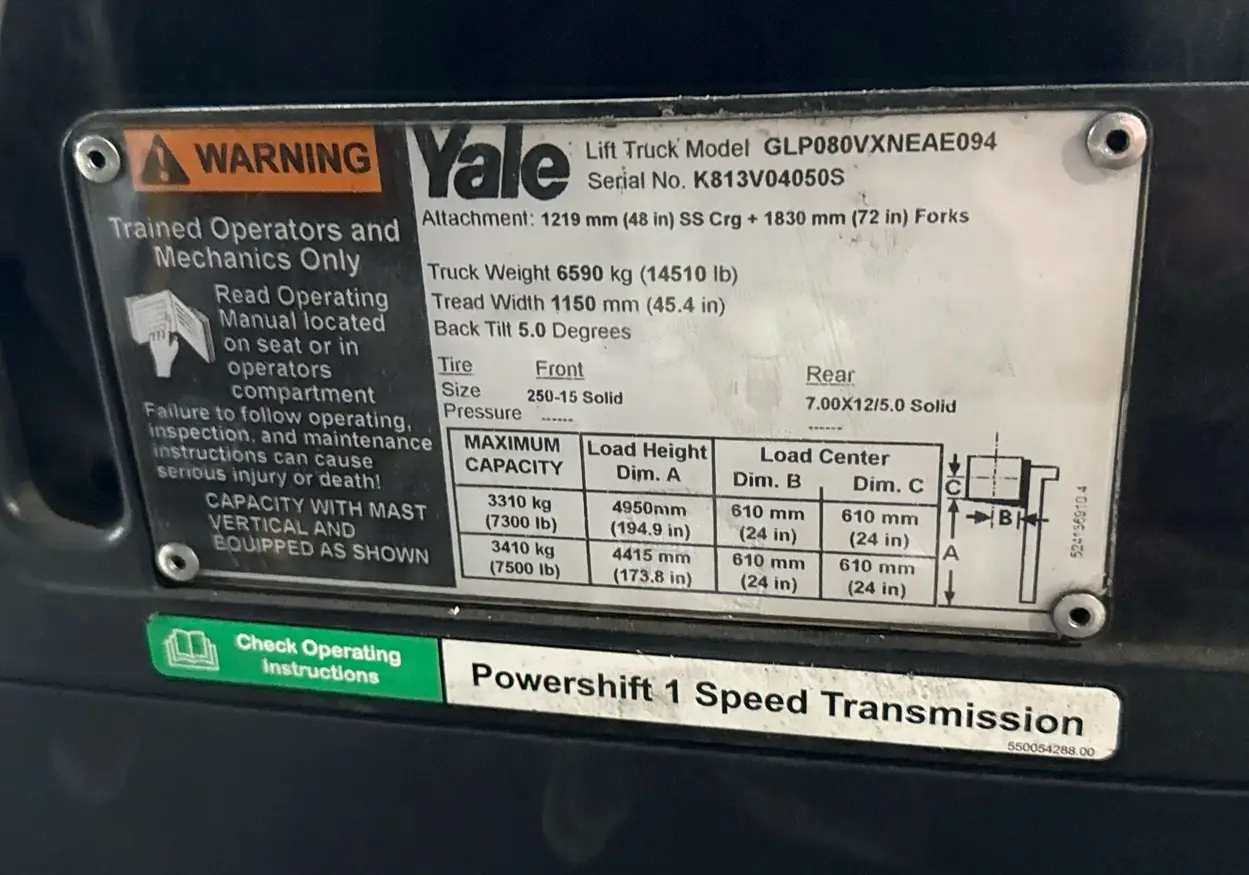 2018 Yale GLP050 Forklift For Sale | Low Hours | Live Auction