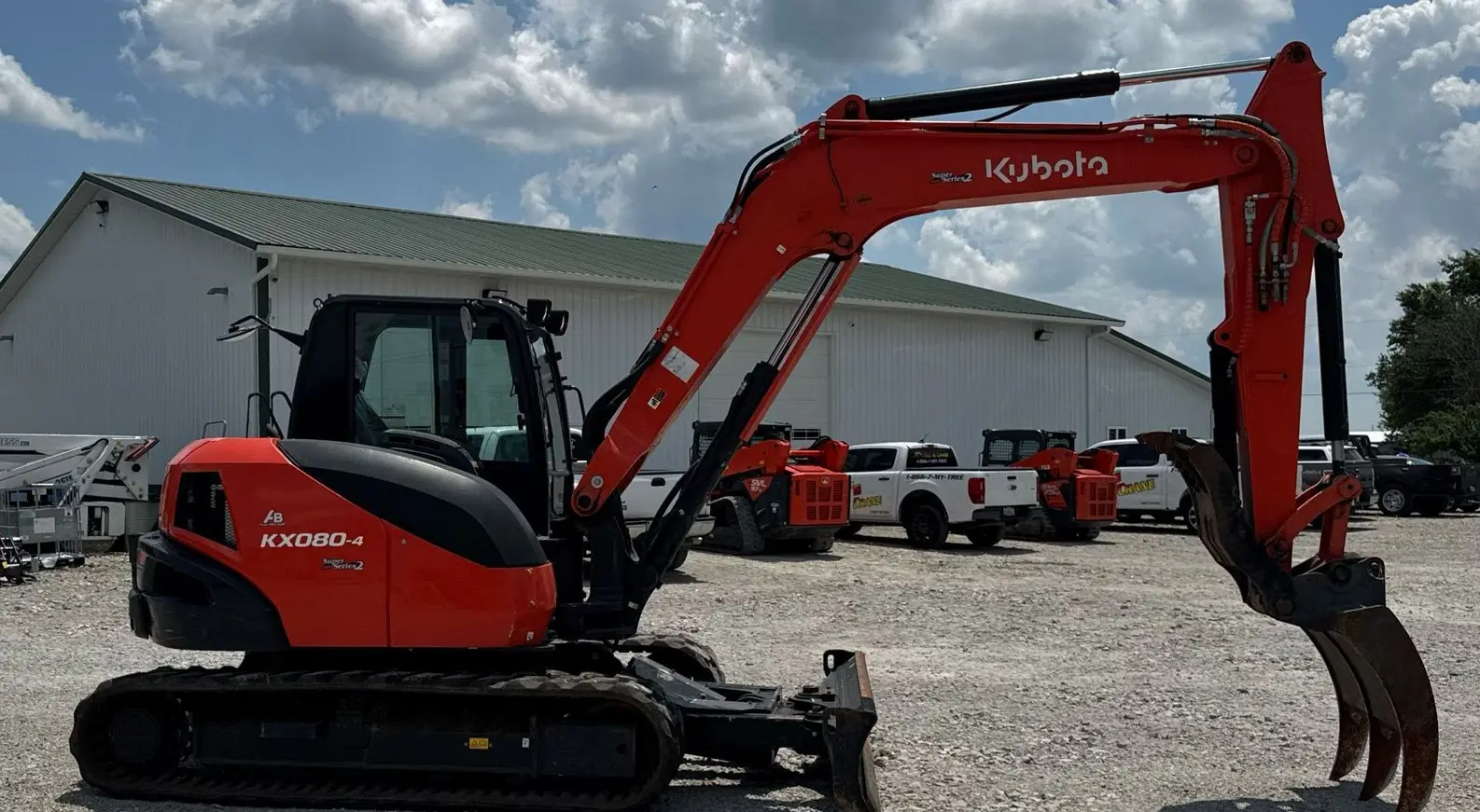 2022 Kubota KX080-4 Super Series 2 Mini Excavator For Sale | Low Hours | Live Auction