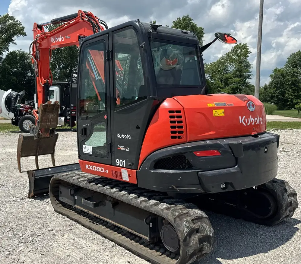 2022 Kubota KX080-4 Super Series 2 Mini Excavator For Sale | Low Hours | Live Auction