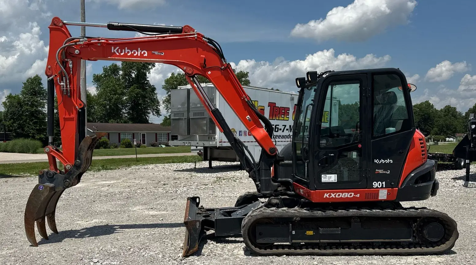 2022 Kubota KX080-4 Super Series 2 Mini Excavator For Sale | Low Hours | Live Auction