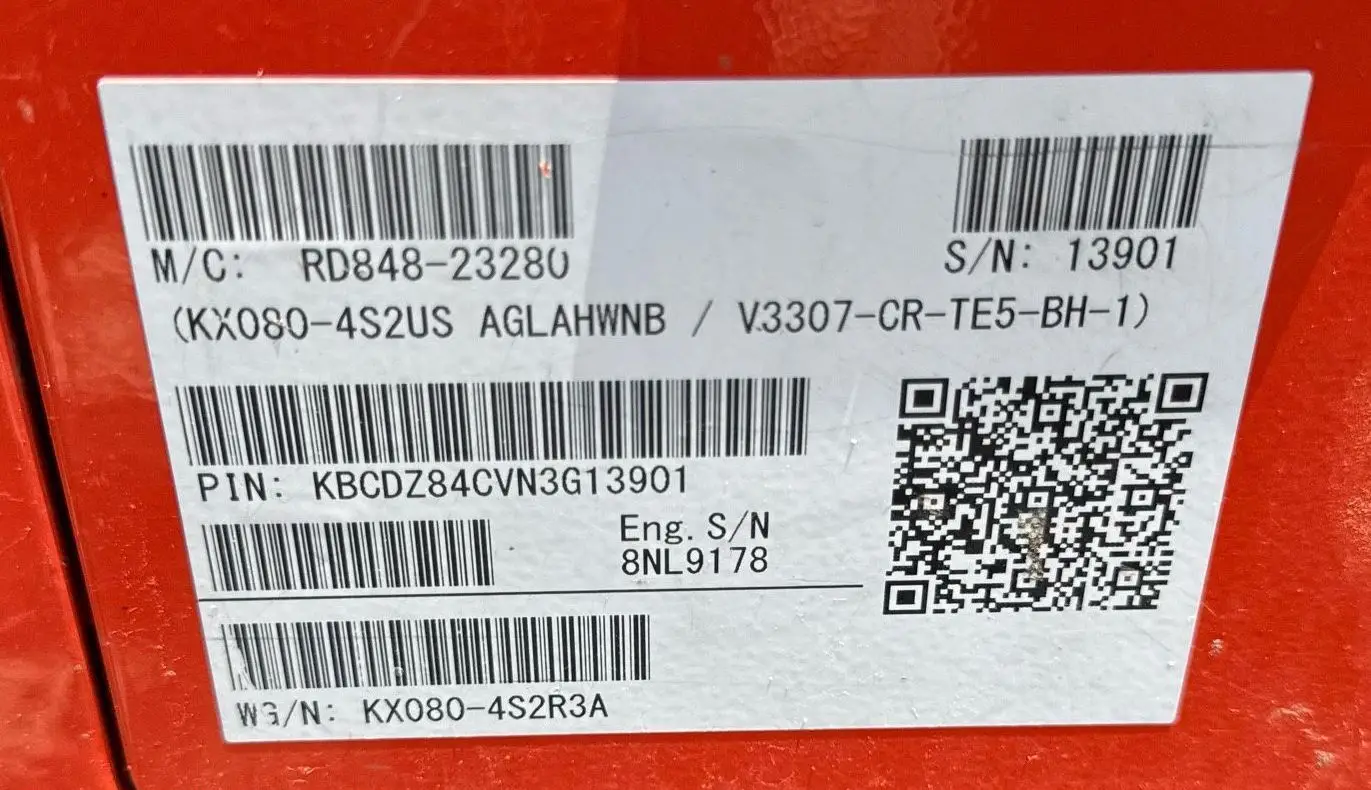2022 Kubota KX080-4 Super Series 2 Mini Excavator For Sale | Low Hours | Live Auction