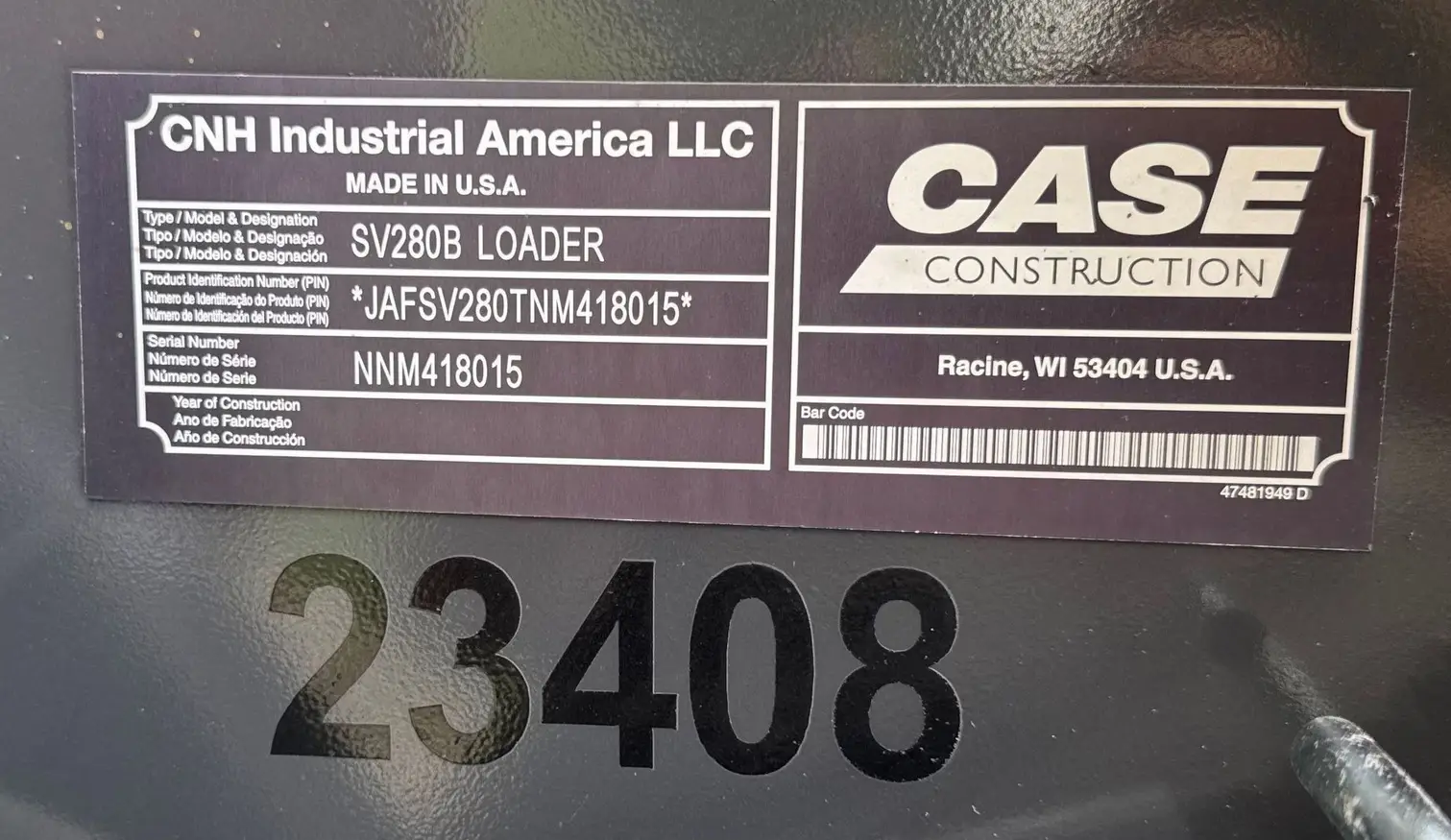 2023 Case SV280B skid steer loader For Sale | Low Hours | Live Auction