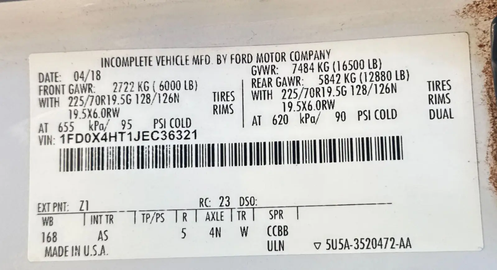 2018 Ford F450 Super Duty XL utility  service truck